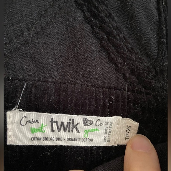 BLACK CORDUROY JUMPER - Picture 2 of 2